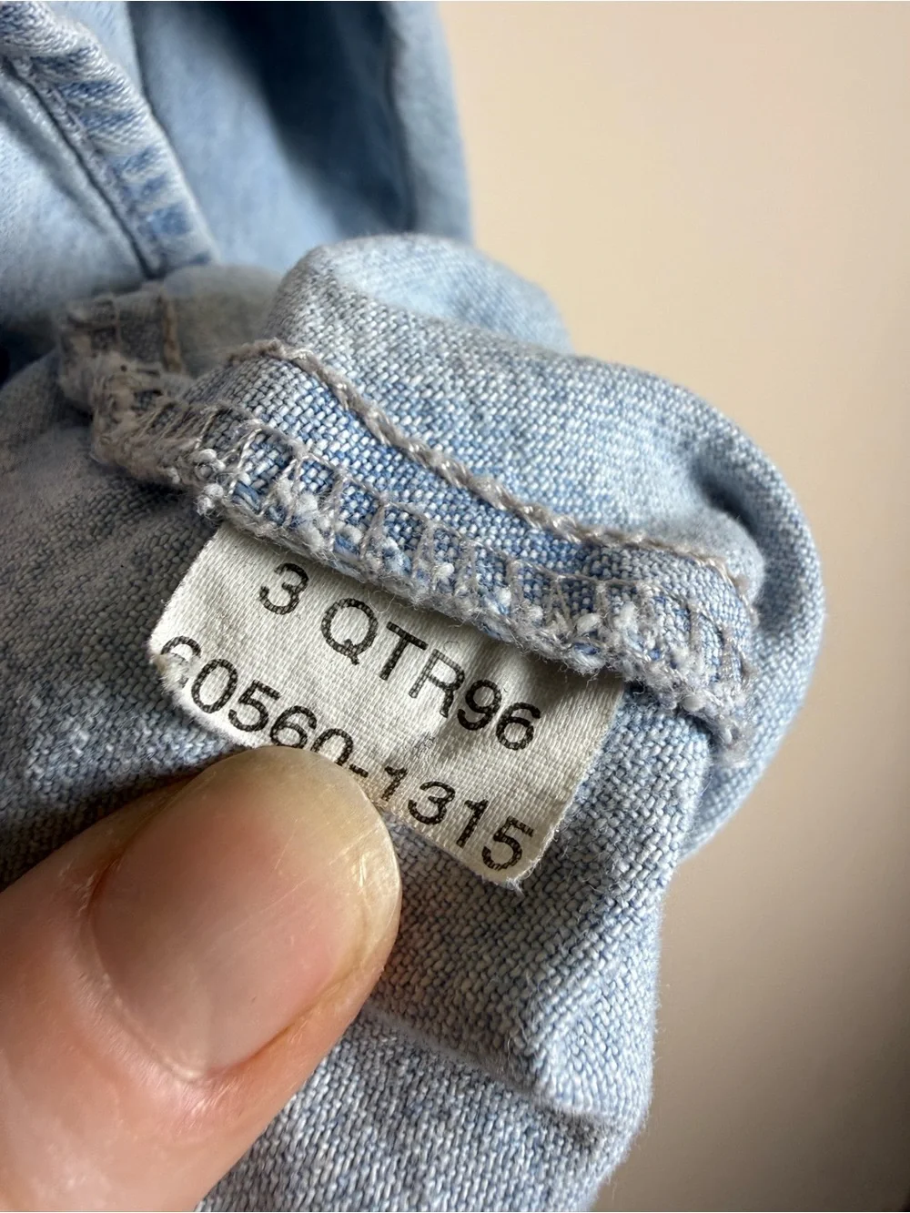 Vintage Levi's Red Tab Light Wash Denim Button-Up Shirt